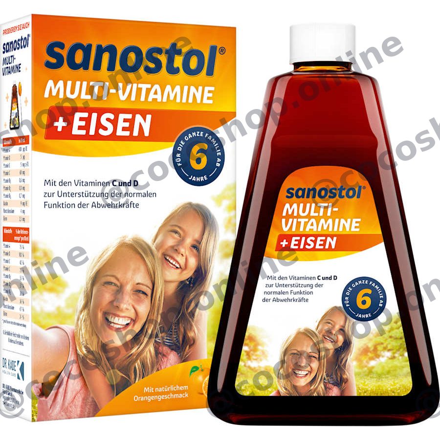 شربت مولتیویتامین + آهن، ۴۶۰ میلیلیتر (از ۶ سالگی)