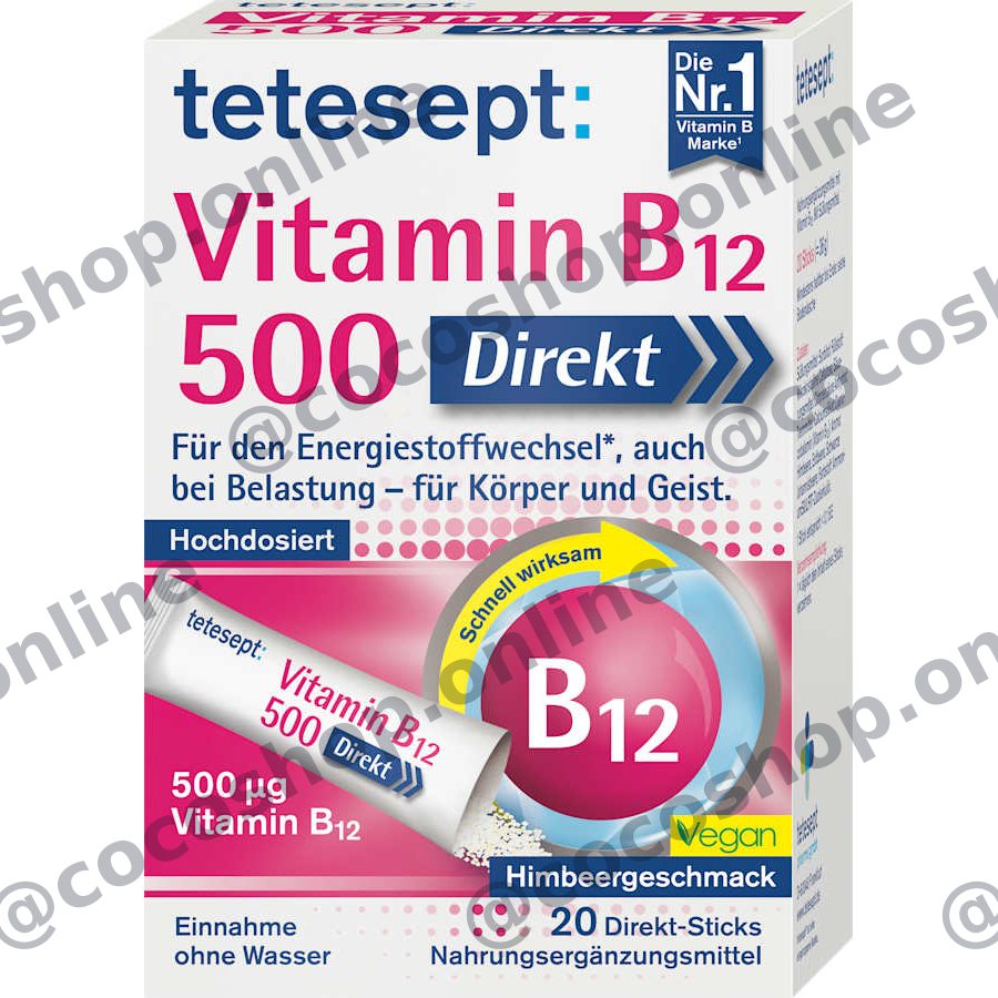 ساشه ویتامین B12 ۵۰۰ میکروگرم، ۲۰ عدد