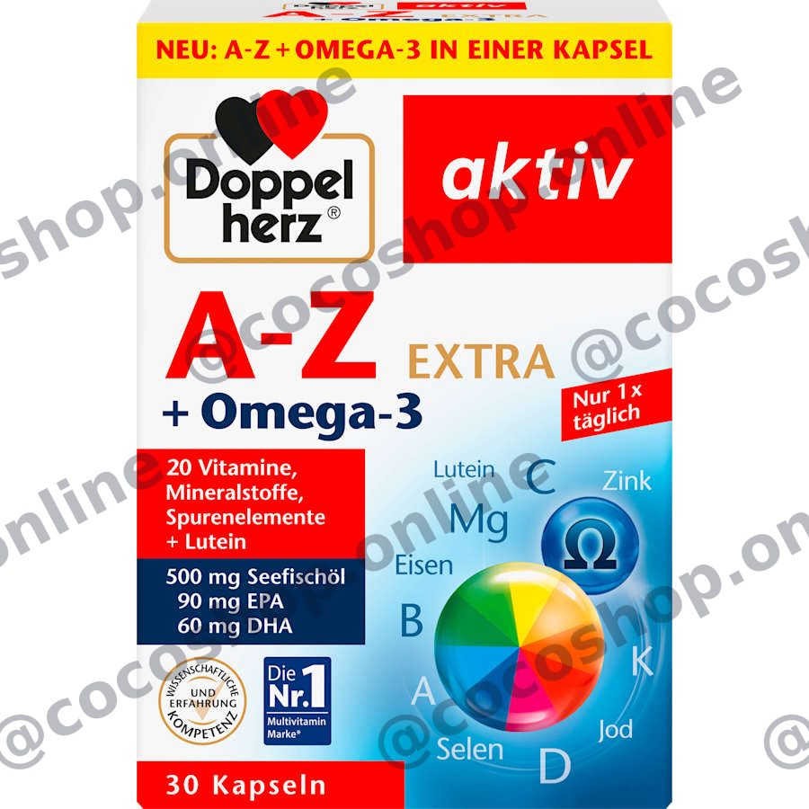 کپسول A-Z + امگا ۳ اکسترا، ۳۰ عدد