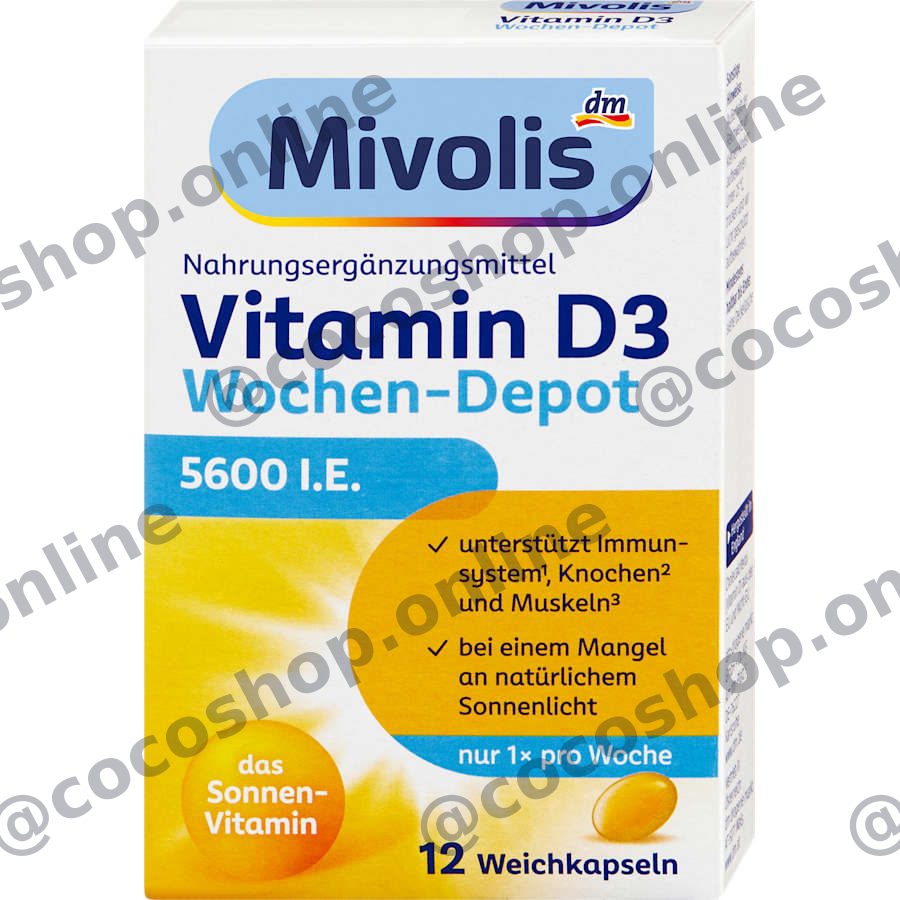 کپسول نرم هفتگی ویتامین D3 ۵۶۰۰ واحد، ۱۲ عدد