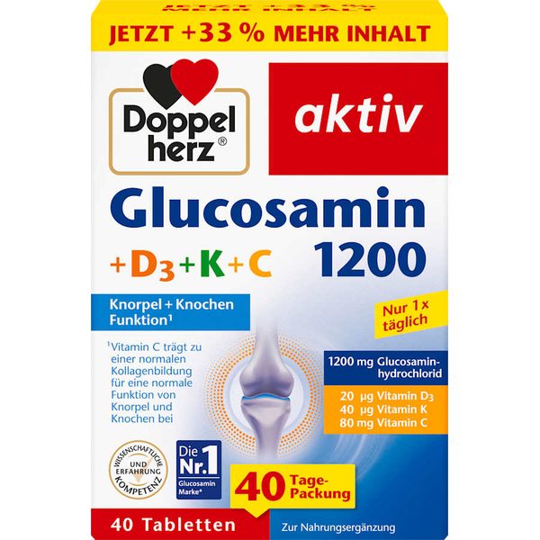 قرص گلوکزامین ۱۲۰۰، ۴۰ عدد