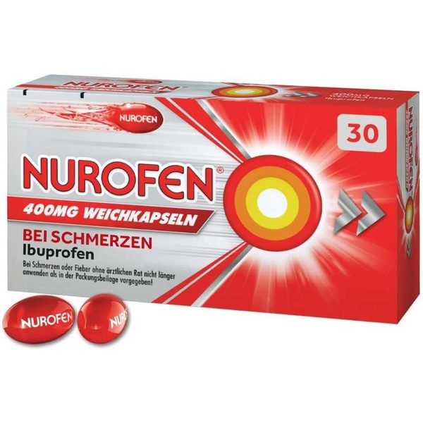 کپسول نرم نوروفن ۴۰۰ میلیگرم ایبوپروفن-بسته 30 عددی