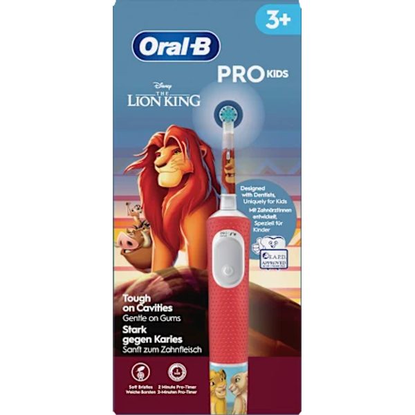مسواک برقی کودکان مدل Vitality PRO – طرح شیرشاه، مناسب برای سنین ۳ سال به بالا، ۱ عدد